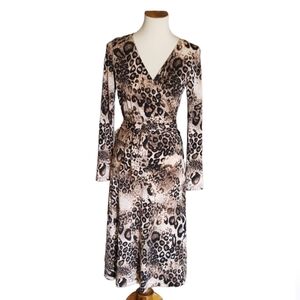 Vintage 90's‎ Newport News Leopard Wrap Dress